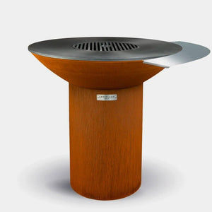 Arteflame stainless steel side warming tables in 90 degree modular segments