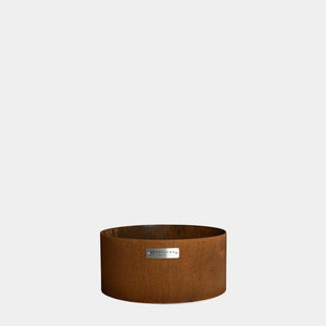Arteflame modular grill bases in high low and storage Corten steel configurations