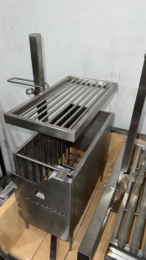 This is a stainless steel grill -smokeforges