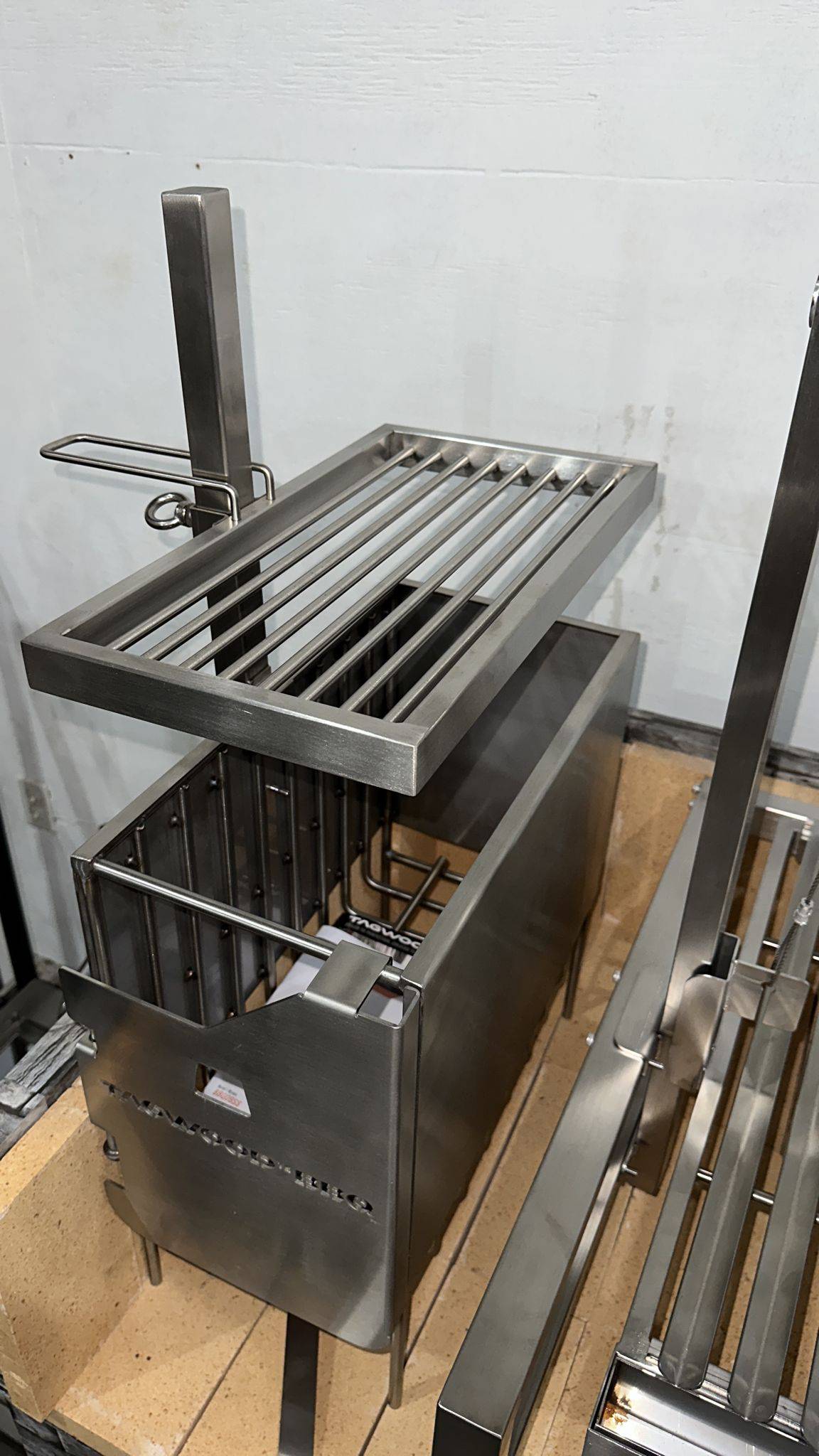 This is a stainless steel grill -smokeforges