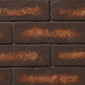Majestic fireplace interior panel — representative brick or glass finish sample