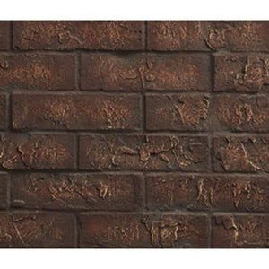 Majestic fireplace interior panel — representative brick or glass finish sample