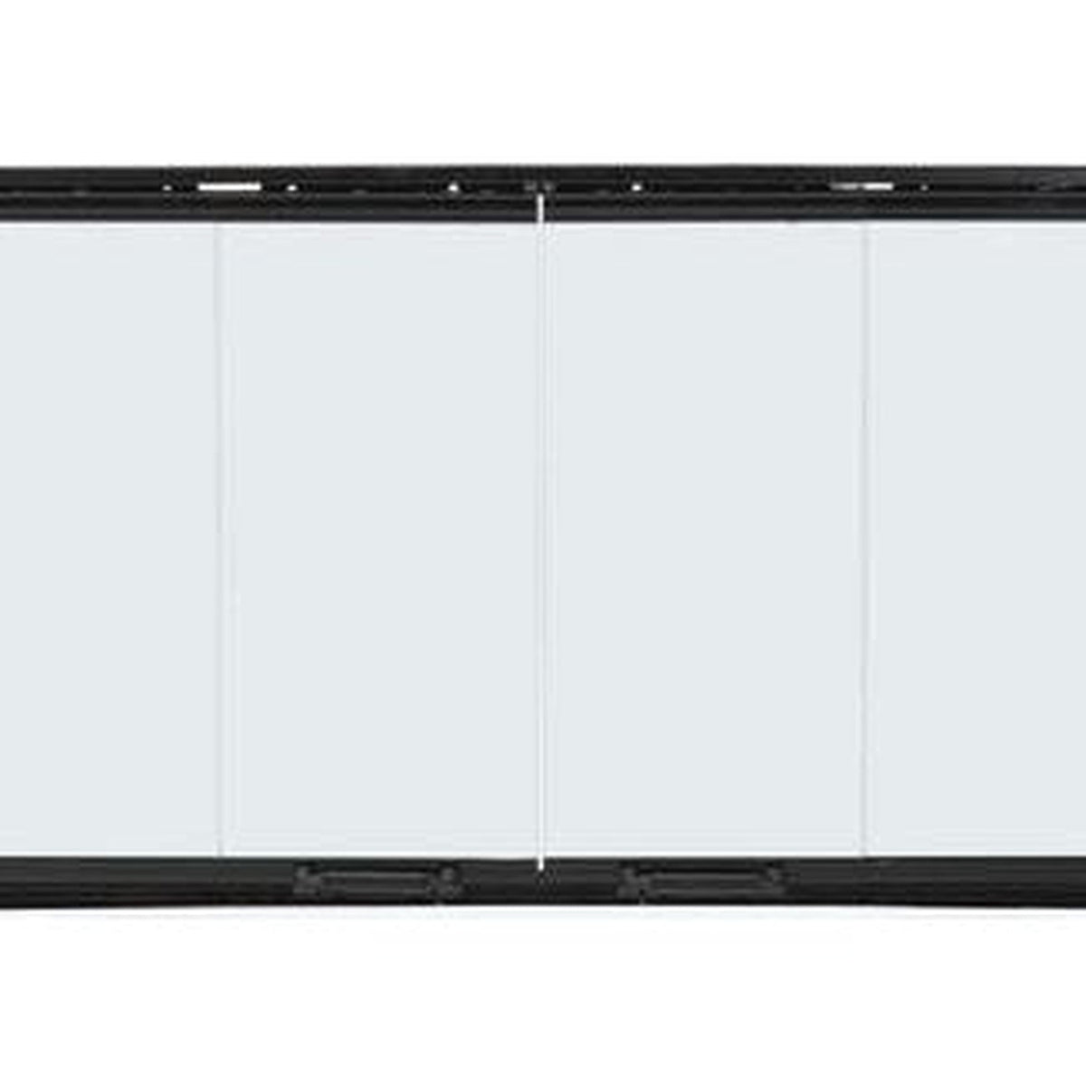 Majestic glass fireplace doors — representative design; size varies