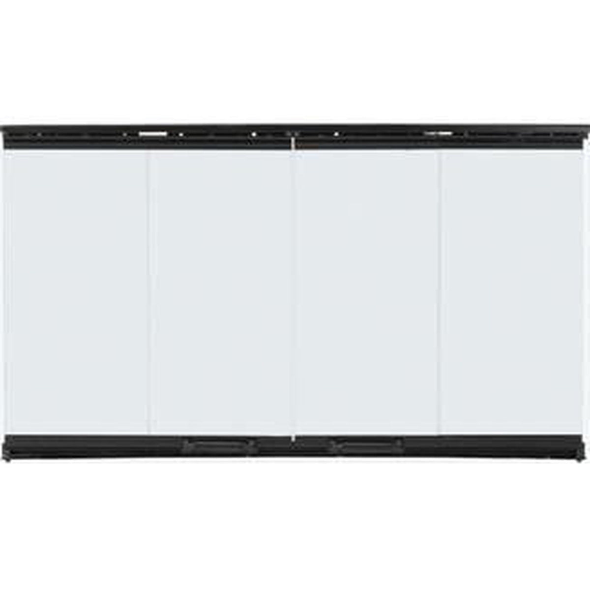 Majestic glass fireplace doors — representative design; size varies