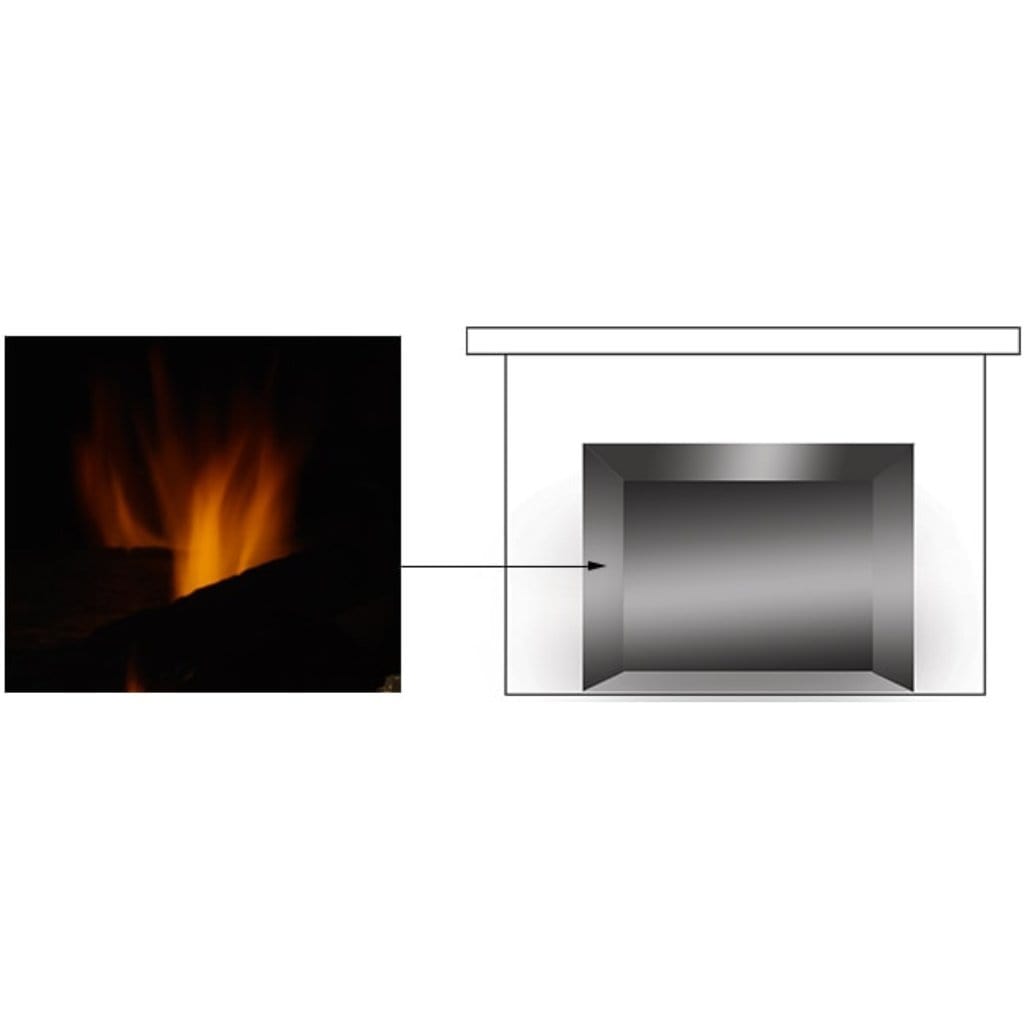 Majestic Hearthbrick and top for 36" Black Glass walls - 2614-053 — 2614-053