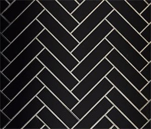 Majestic herringbone refractory panel — representative finish sample