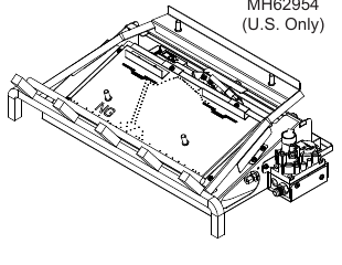 Monessen Natural Blaze NB18-B and NB24-B burner manufacturer illustration; logs sold separately