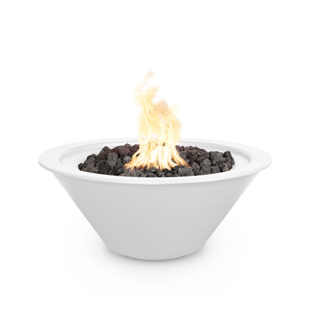 The Outdoor Plus Cazo Powder Coated Fire Bowl - White