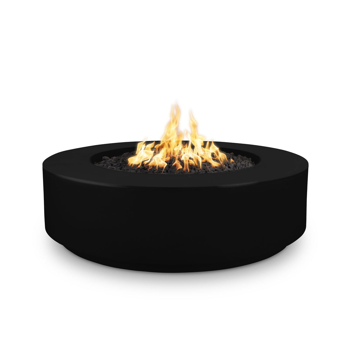 The Outdoor Plus Florence GFRC Fire Pit - 42 inch - Black