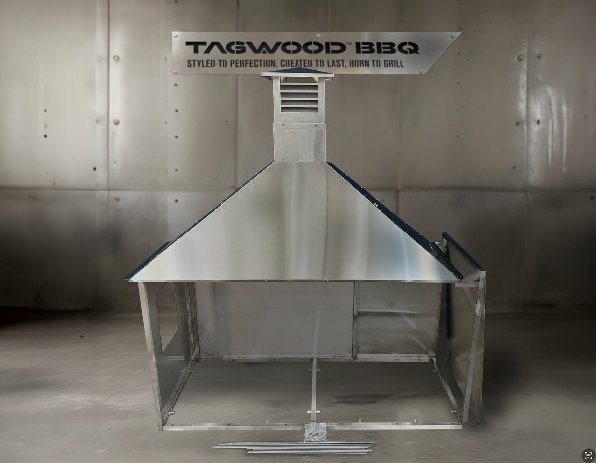 Tagwood BBQ ASH28 304 Stainless Steel Grill-Mounted Smoke Hood for BBQ28SS