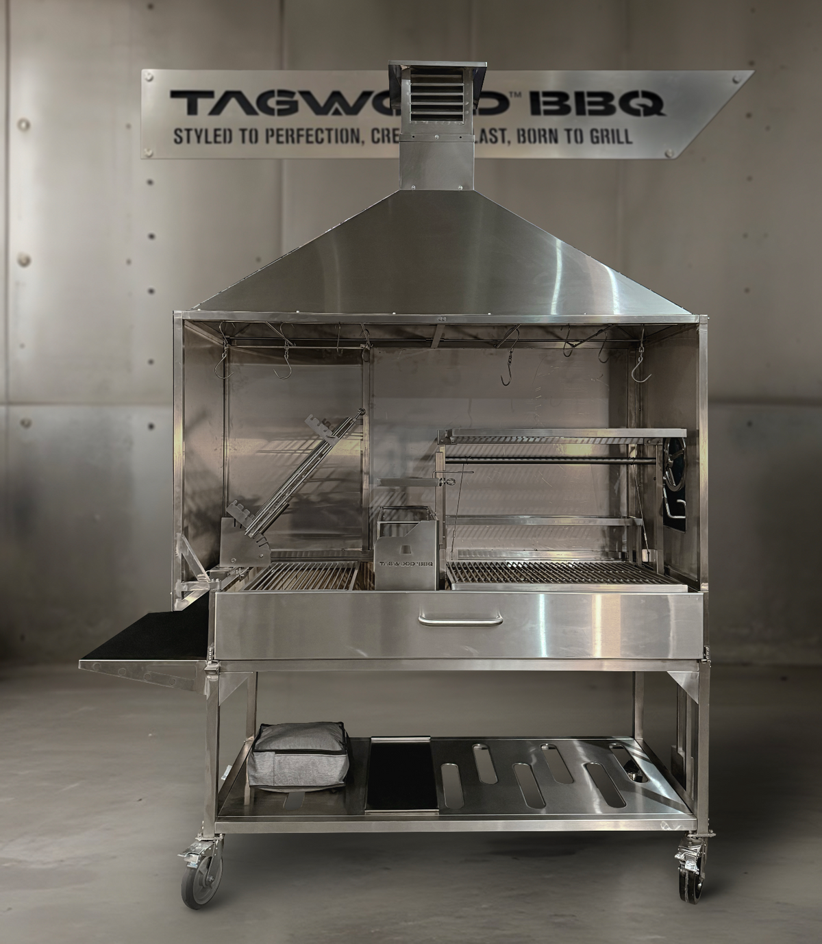 Tagwood BBQ ASH28 304 Stainless Steel Grill-Mounted Smoke Hood for BBQ28SS
