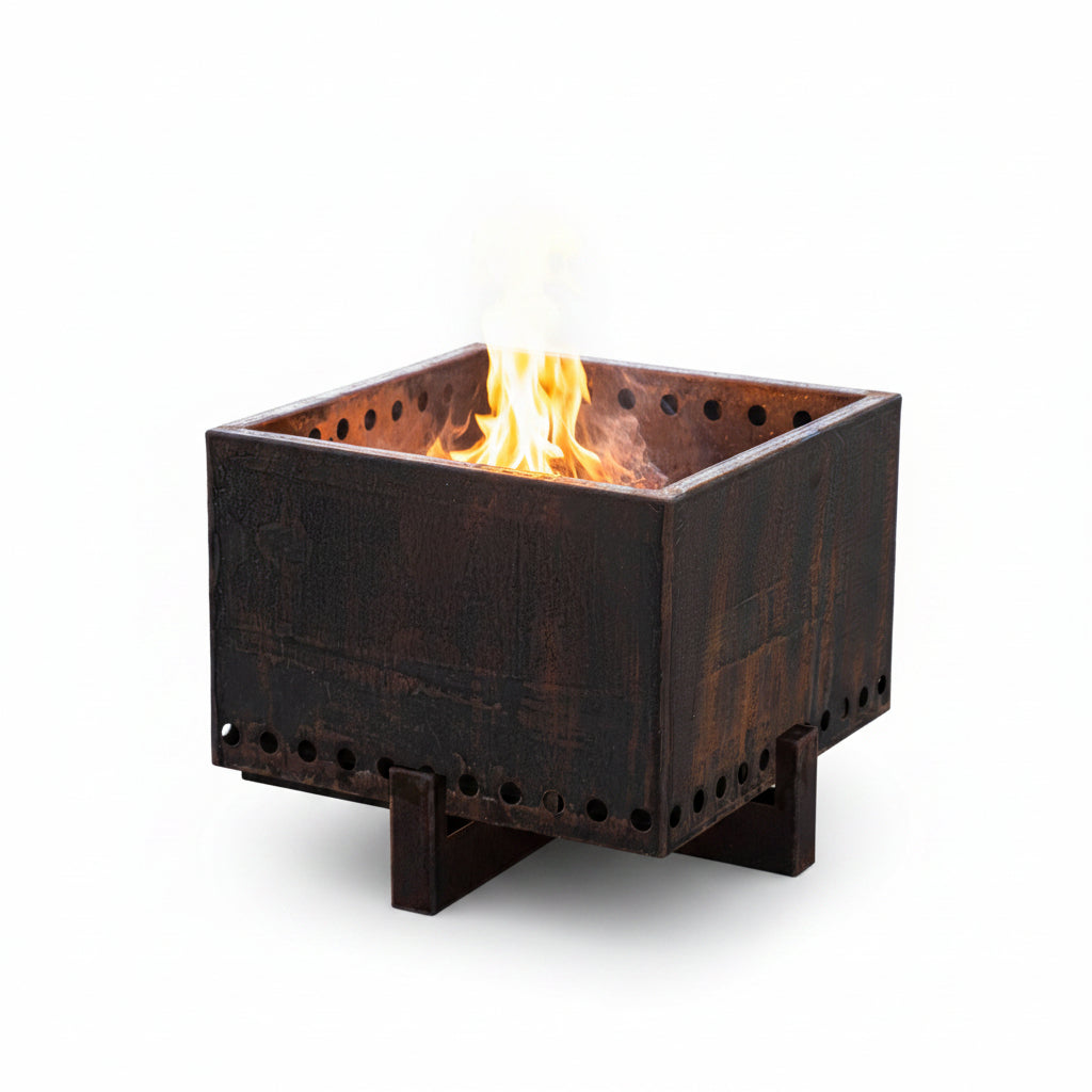 The Outdoor Plus Helix smokeless wood-burning fire pit featured in the Smokeforges buying guide