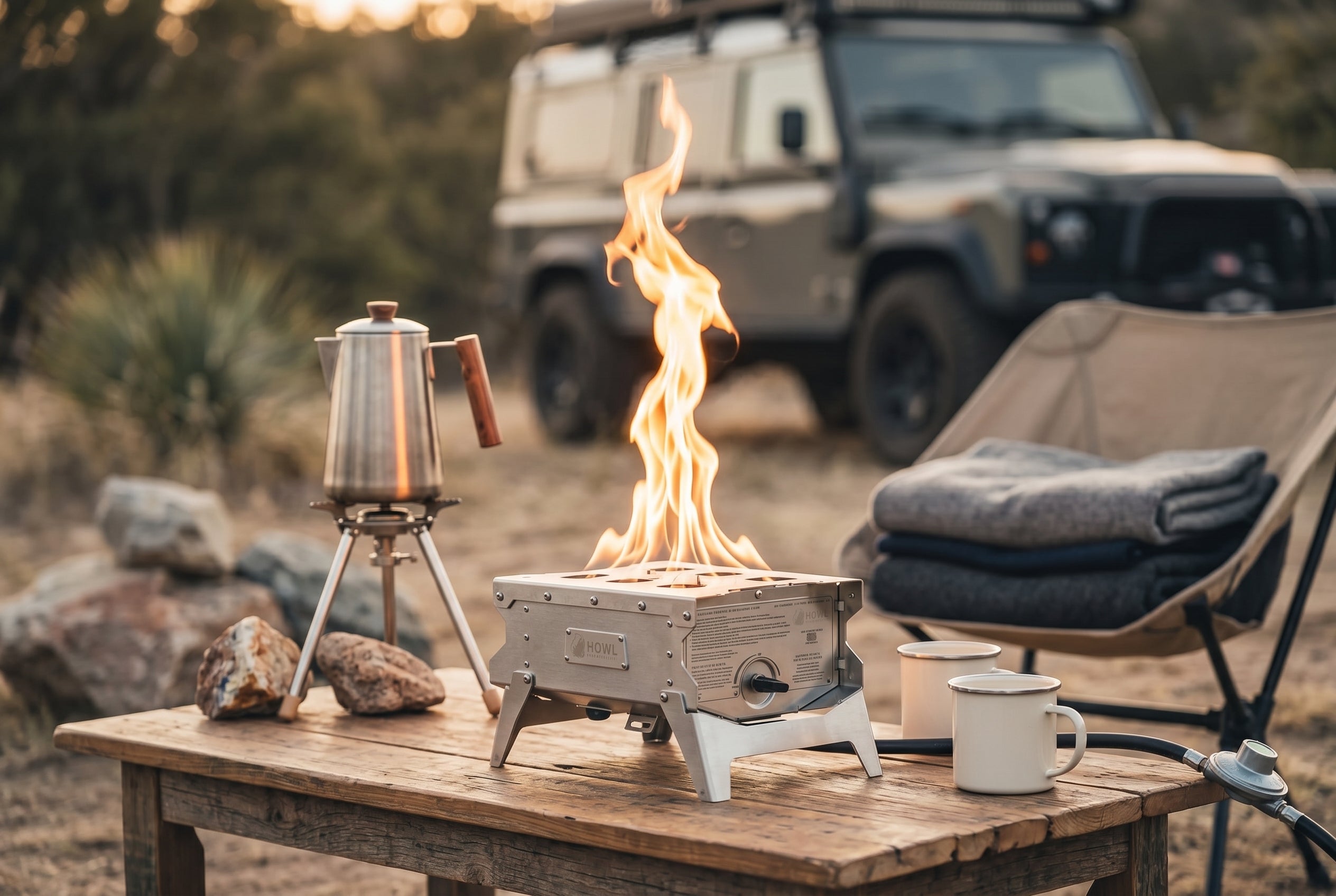 Howl Campfires The Howl R1 Review: A Portable Propane Fire Pit for Fast-Packing Camps and Backyard Nights
