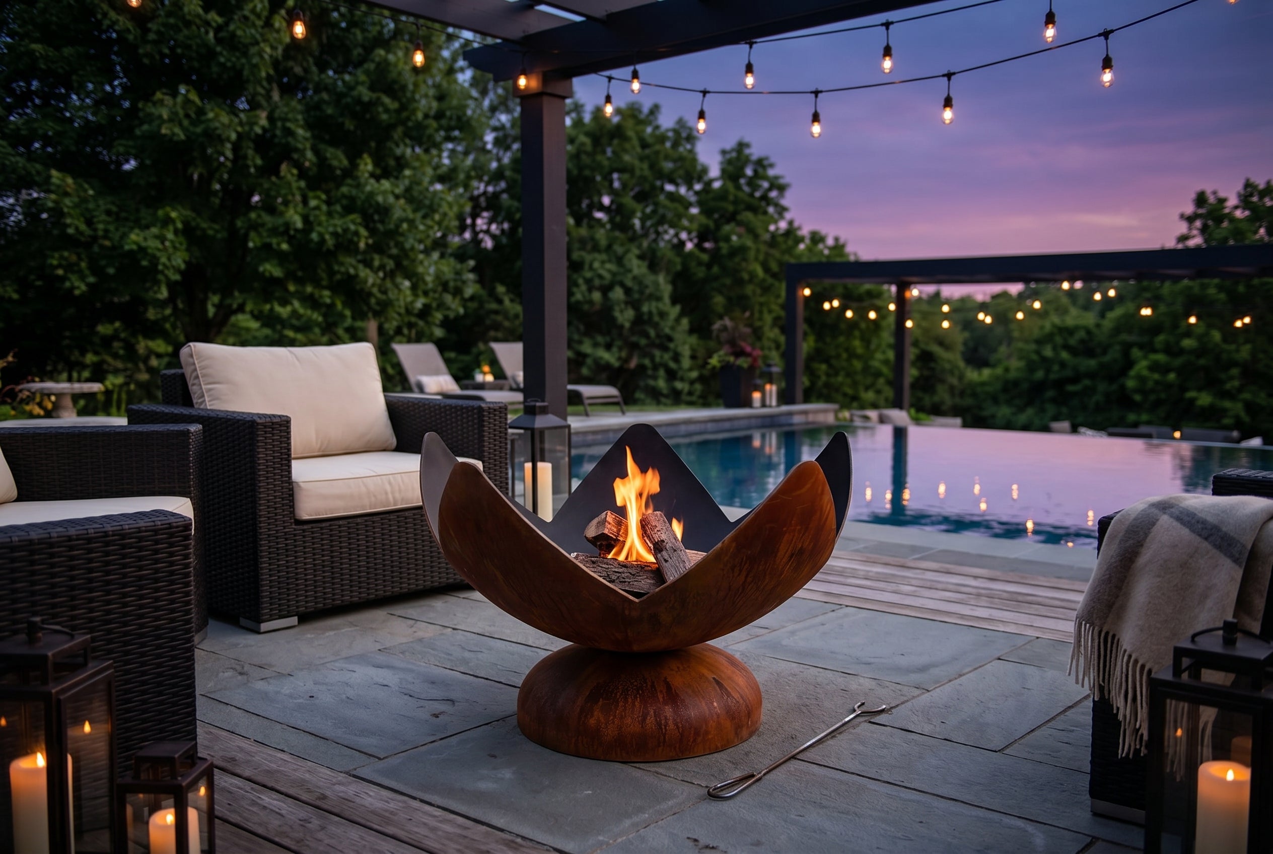 Ohio Flame Fire Flower Review: Sculptural Steel Fire Bowl for Elevated Backyard Fires