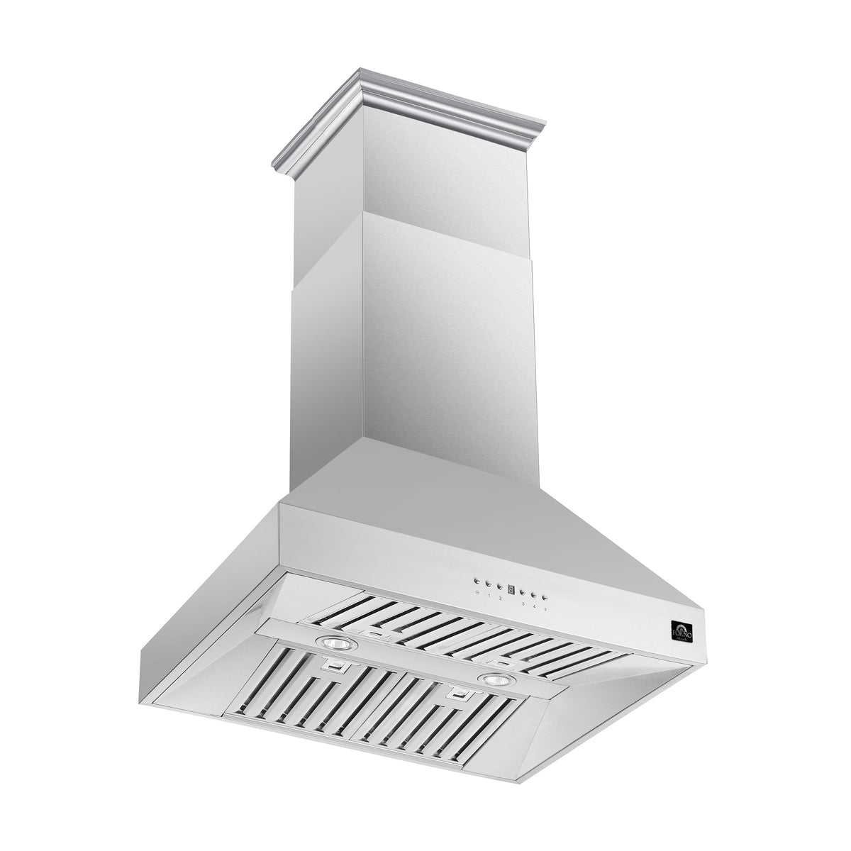 Forno Coppito 36-Inch Range Hood, angle view