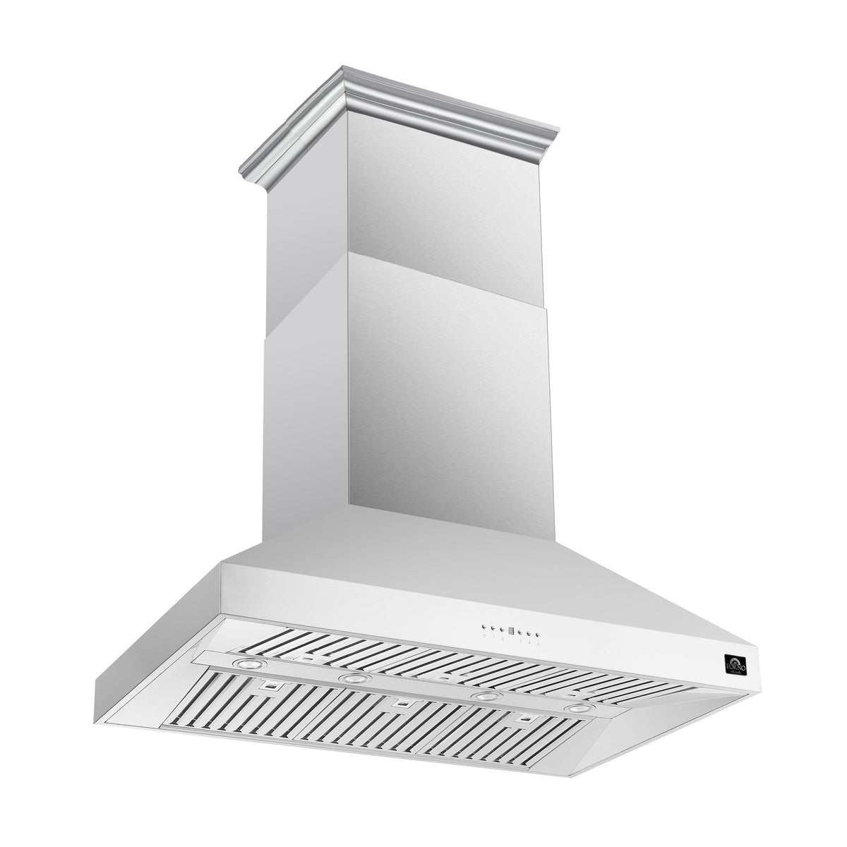 Forno Coppito 48-Inch Range Hood, angle view