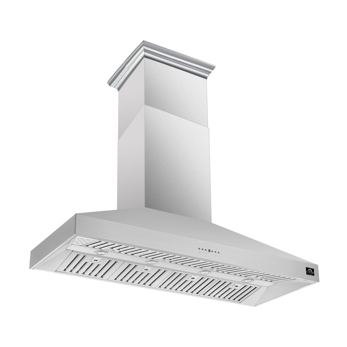 Forno Coppito 60-Inch Range Hood, angle view