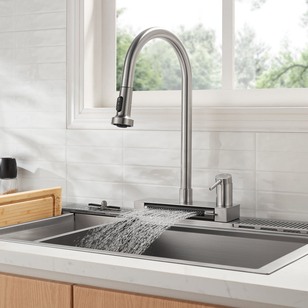 Forno ACQUA Kitchen Faucet FCWRMBND1 – Brushed Nickel – 1. 20Kitchen 20Faucet FCWRMBND1 Hero 20Image 260427