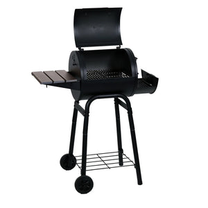 Char-Griller Patio Pro 1616 charcoal grill with lid open