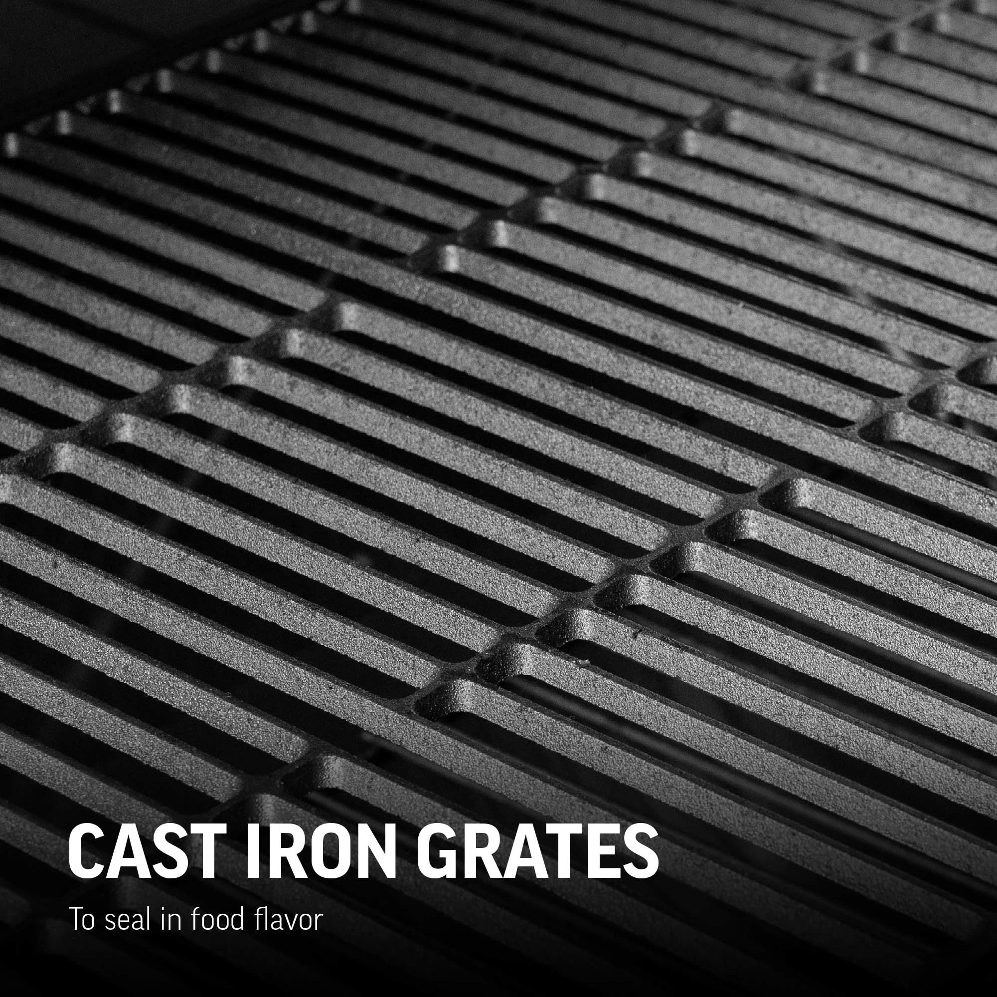 Char-Griller Patio Pro 1616 cast-iron cooking grates