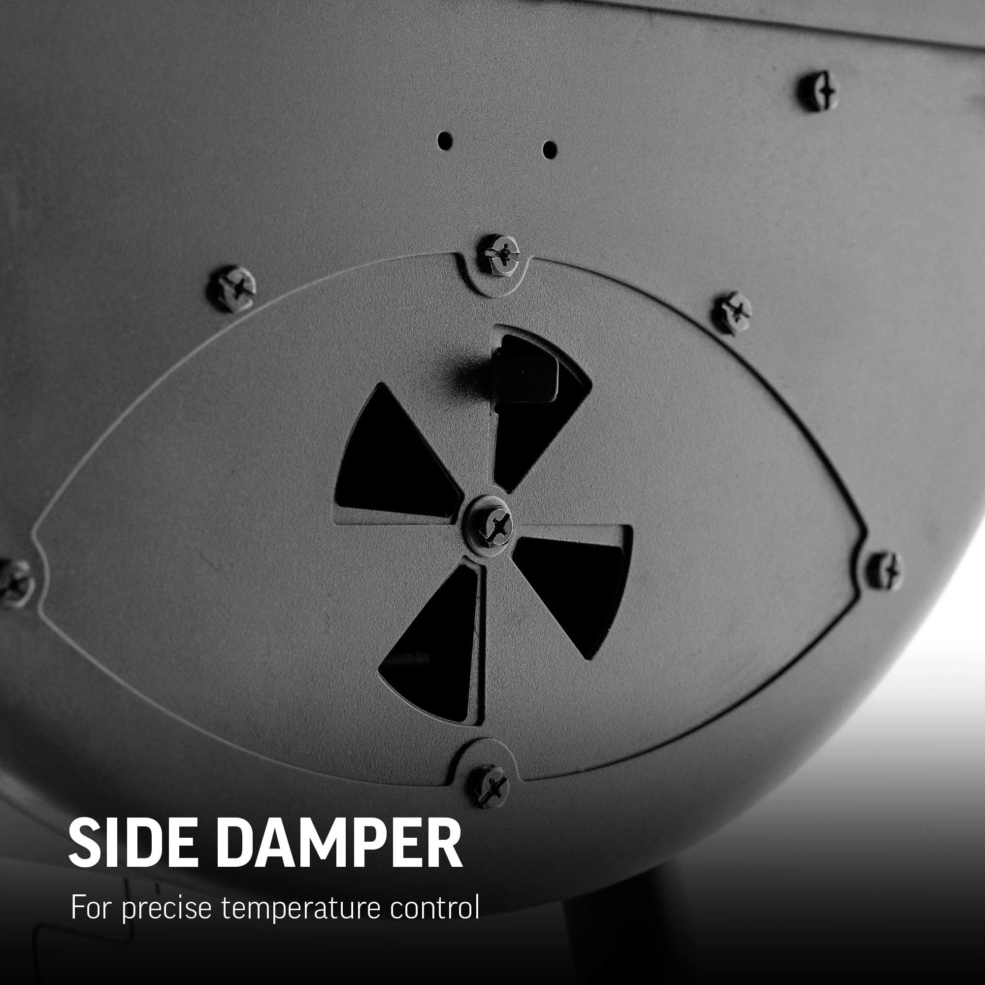 Char-Griller Patio Pro 1616 side airflow damper