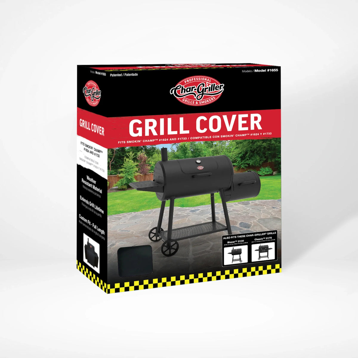 Char-Griller 1655 grill cover retail box
