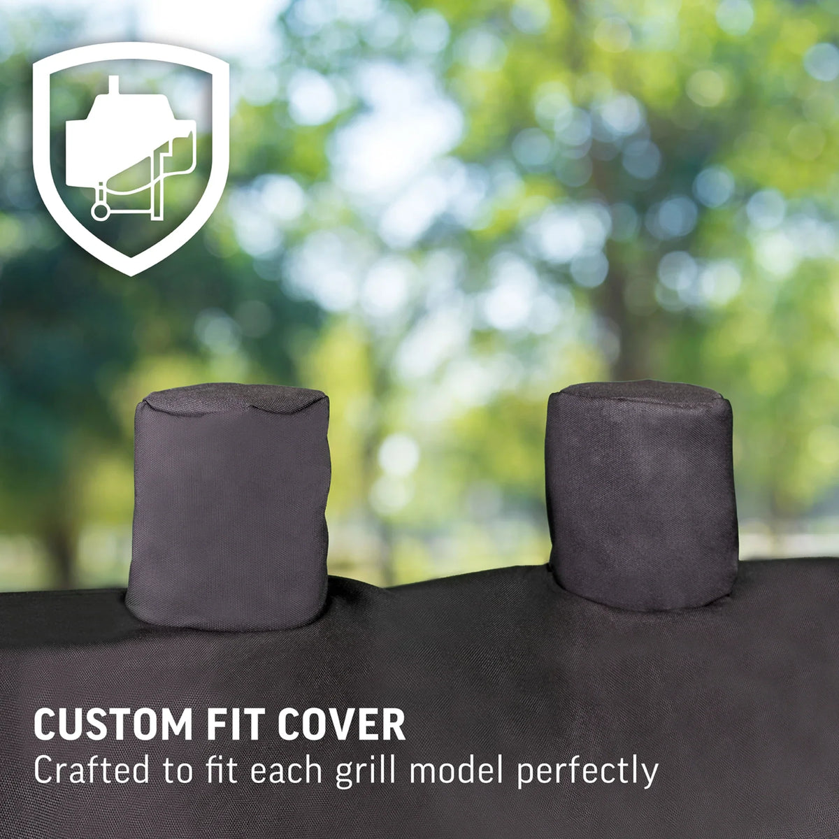 Char-Griller 1655 Smokin' Champ custom-fit cover detail