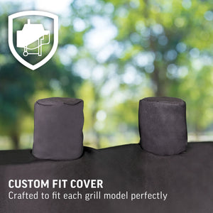 Char-Griller 1655 Smokin' Champ custom-fit cover detail