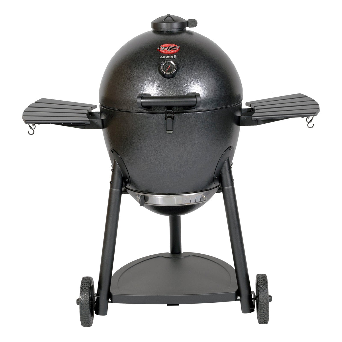 Char-Griller AKORN E16620 graphite kamado charcoal grill front view