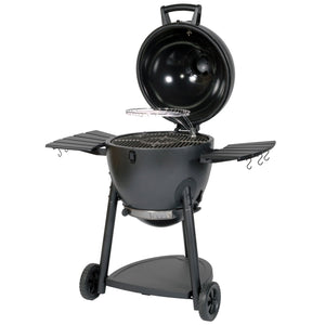 Char-Griller AKORN E16620 kamado charcoal grill with lid open