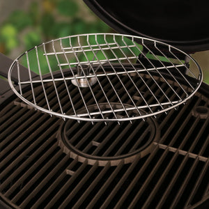 Char-Griller AKORN E16620 cast-iron cooking grates and warming rack