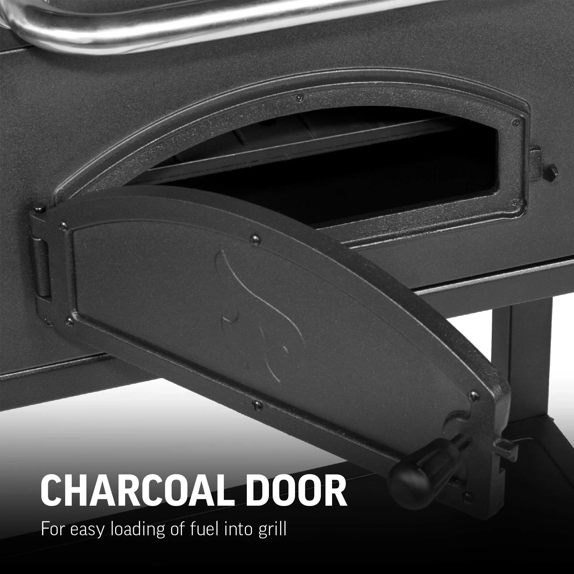 Char-Griller Traditional E2197 front charcoal access door
