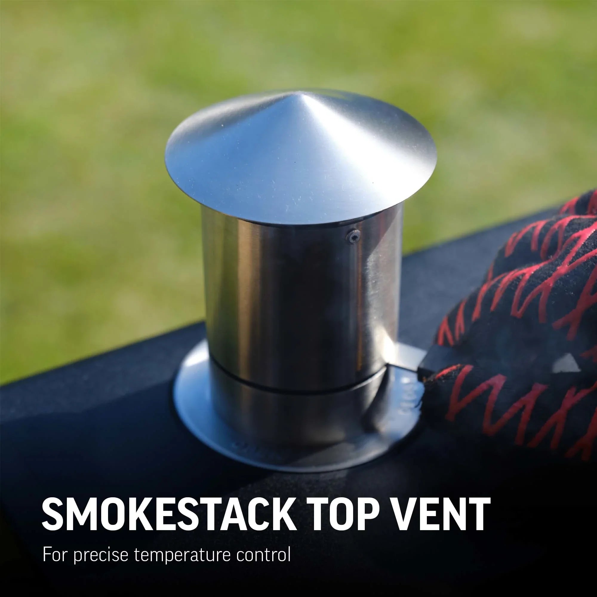 Char-Griller Traditional E2197 smokestack airflow vent