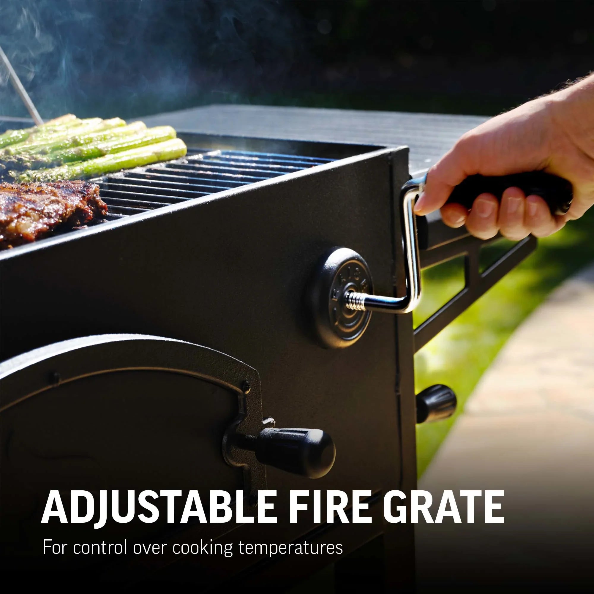 Char-Griller Traditional E2197 adjustable charcoal tray