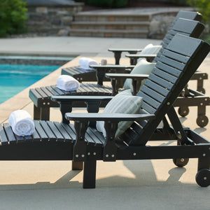 Luxcraft Adjustable Lounge Chair beside a pool