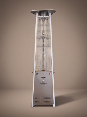 Lava Heat Italia 2G Flame Tower patio heater in Stainless Steel - product view