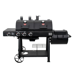 Char-Griller Texas Trio 3070 gas and charcoal grill front view