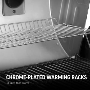 Char-Griller Texas Trio 3070 cooking grates and warming racks