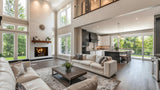 Majestic Biltmore wood-burning fireplace with brown traditional refractory