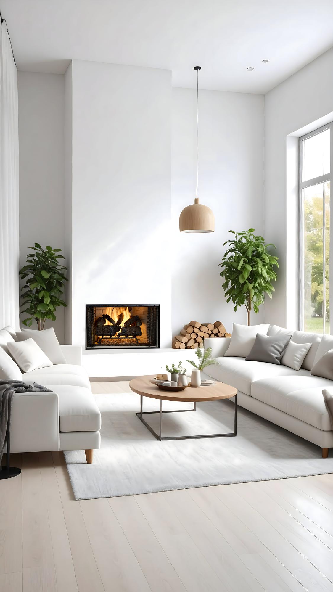 Majestic Royalton wood-burning fireplace with natural gray traditional refractory