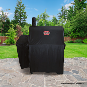 Char-Griller 5533 cover fitted in compact configuration