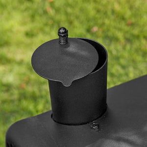 Char-Griller Dual Function E5030 charcoal-side smokestack and damper