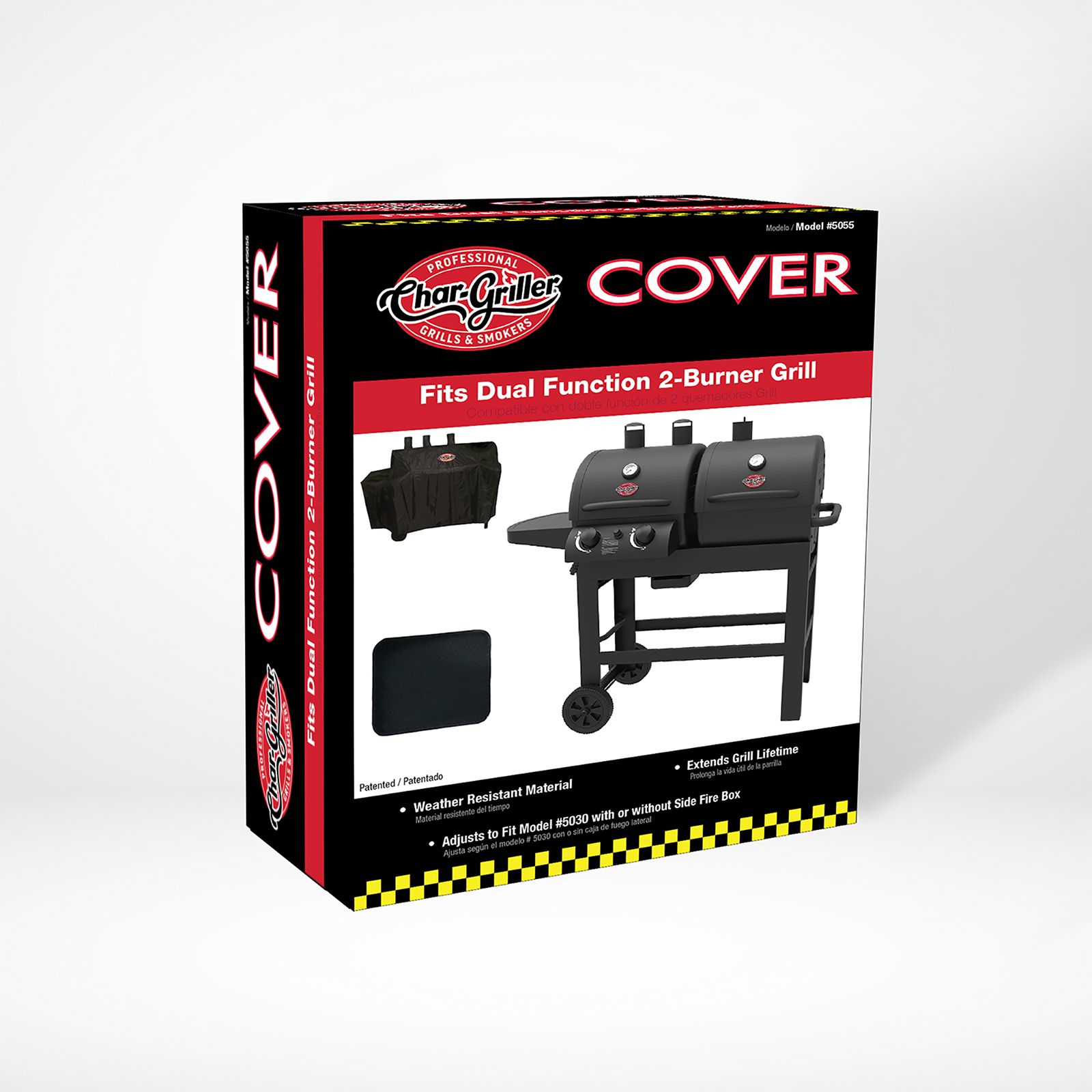 Char-Griller 5055 grill cover retail carton