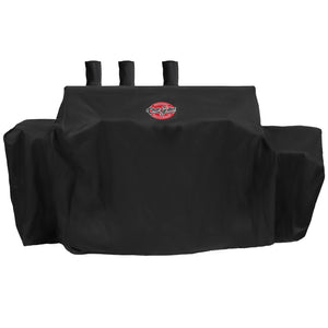 Char-Griller 8080 dual fuel grill cover fully expanded