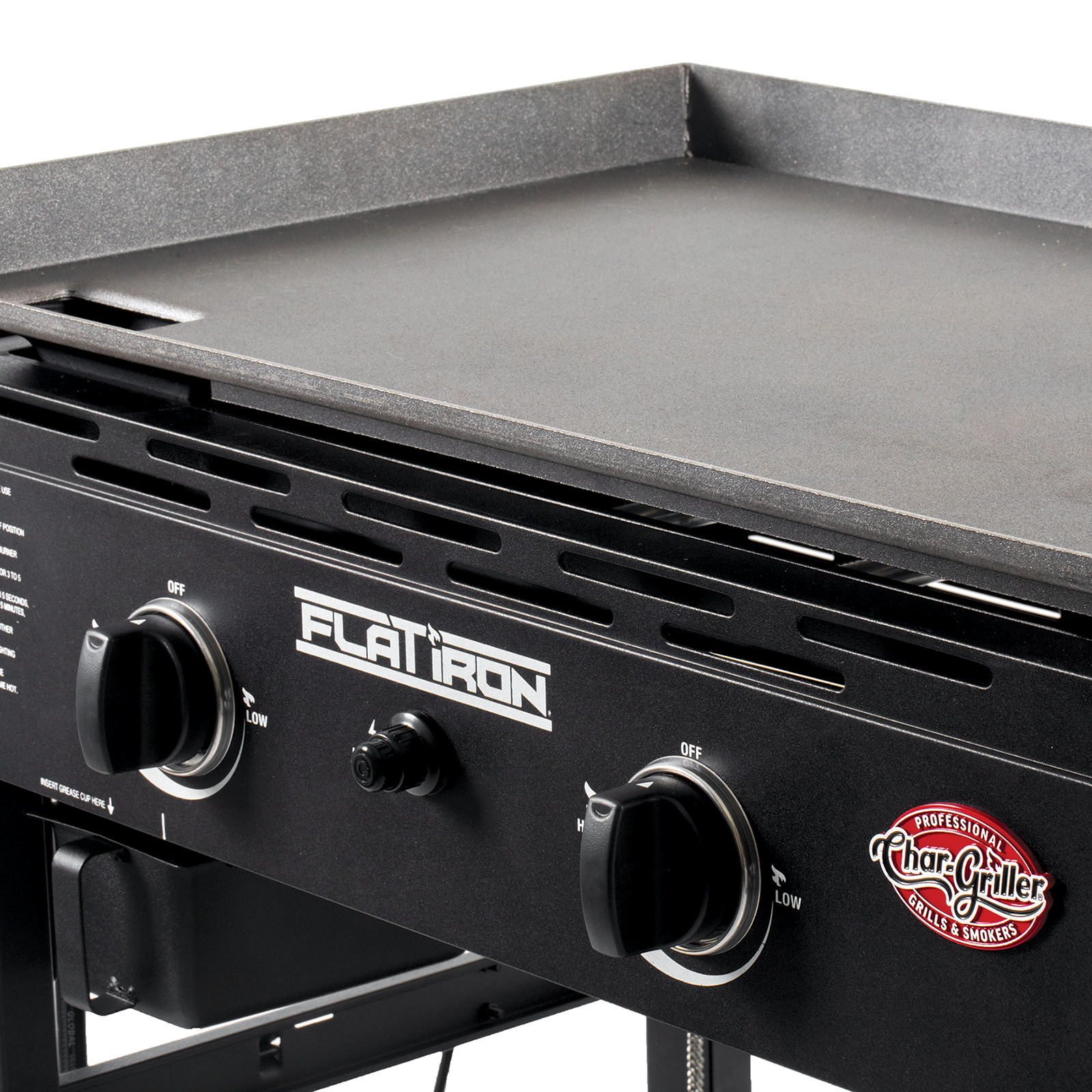 Char-Griller Flat Iron 8128 logo detail