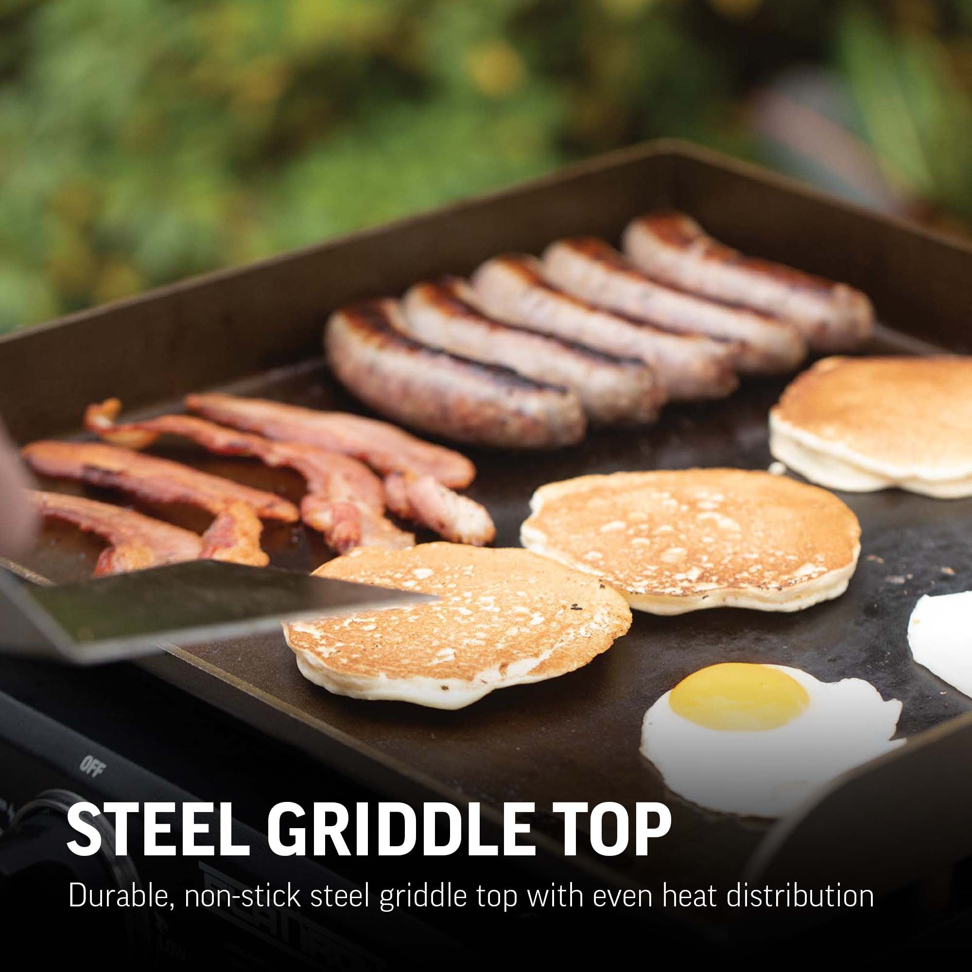 Char-Griller Flat Iron E8217 17-inch griddle cooking surface