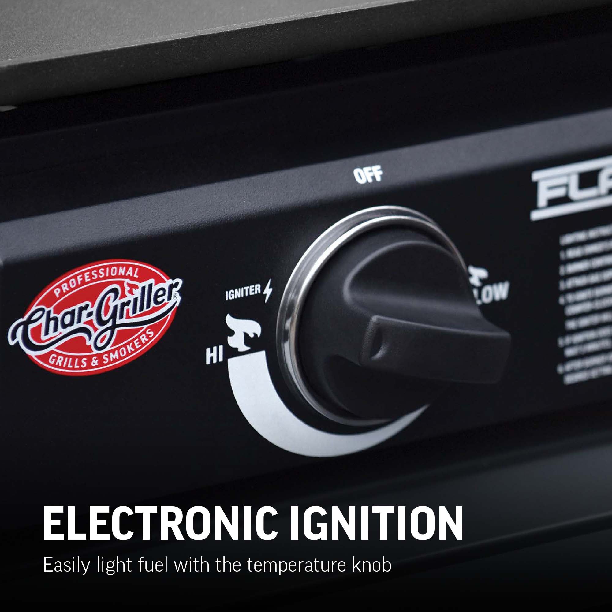 Char-Griller Flat Iron E8217 electronic ignition control