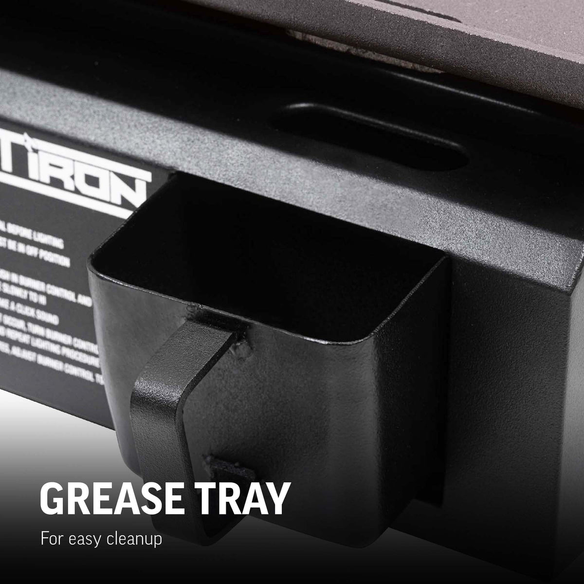 Char-Griller Flat Iron E8217 grease management detail