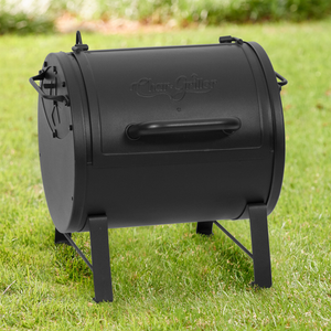 Char-Griller E82424 portable charcoal grill lifestyle view