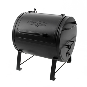 Char-Griller E82424 side fire box charcoal grill angled view